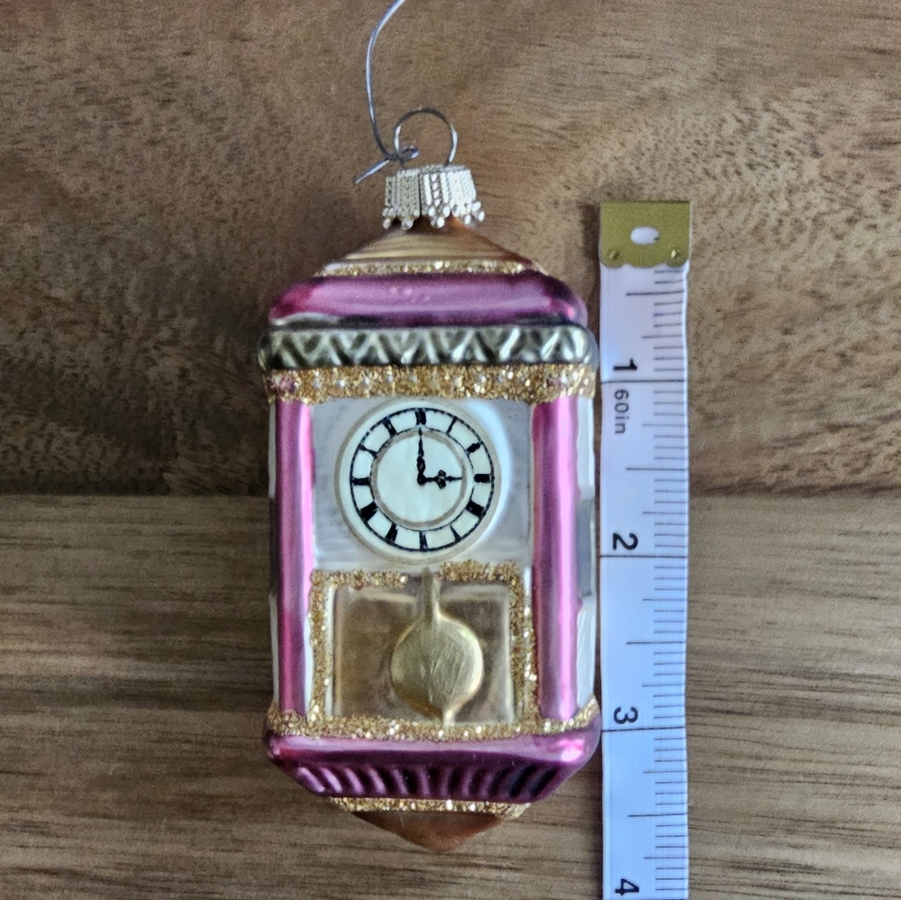 Radko small clock ornament  VGUC